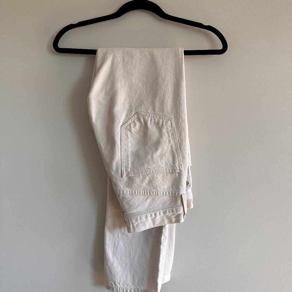 Agolde | Remy High Rise Straight Jean in Paper (Off-White/Cream) - Picture 4 of 6
